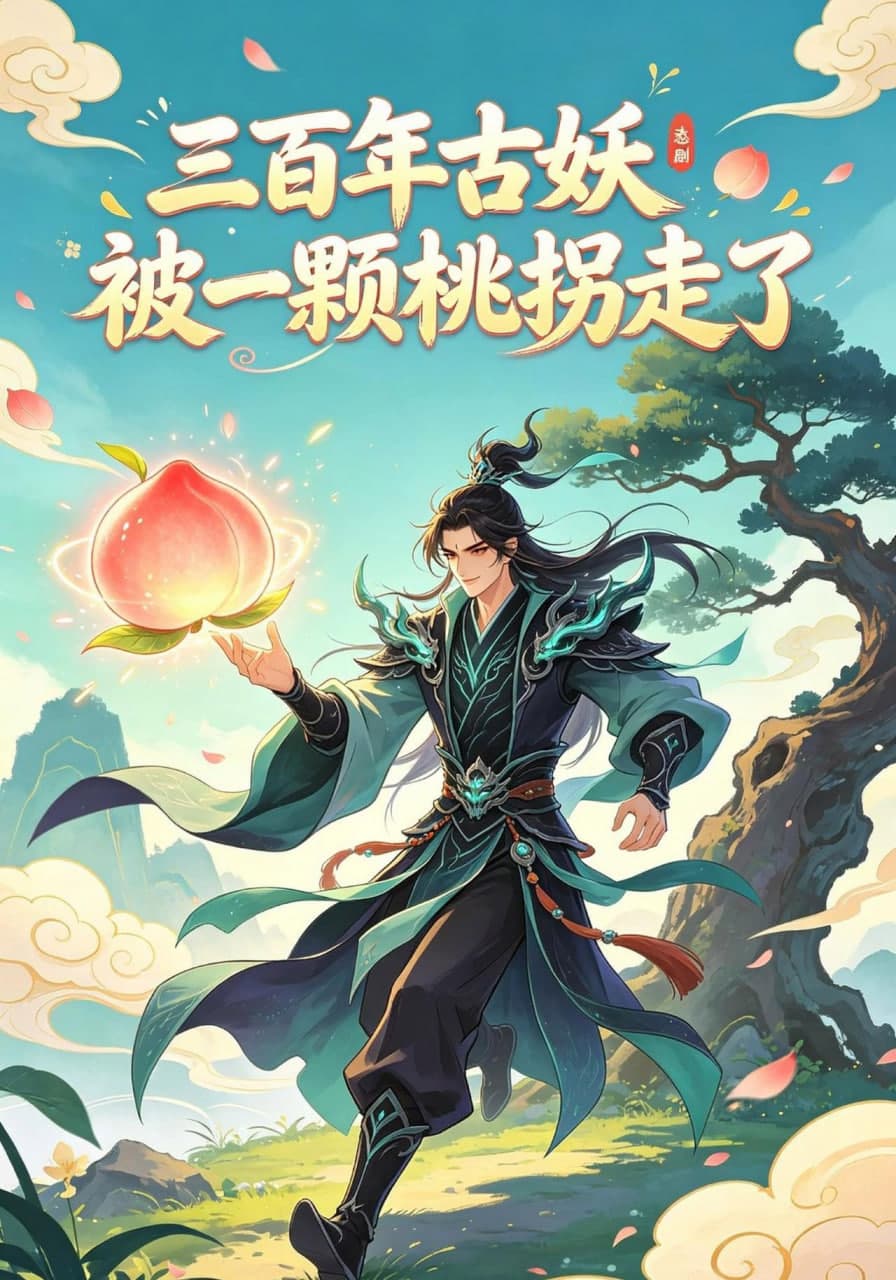 三百年古妖被一颗桃拐走了海报